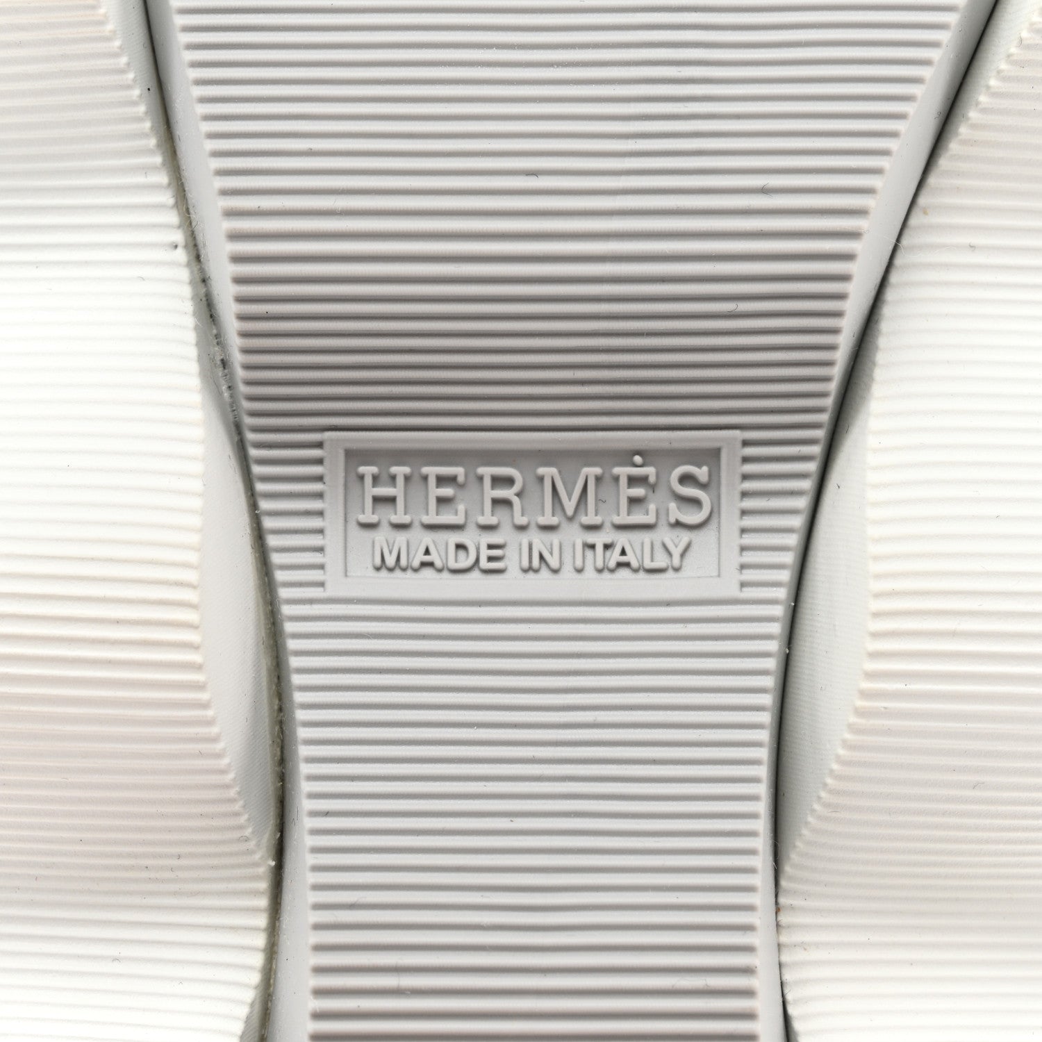Hermes Technical Canvas Goatskin Womens Eclair Sneakers 39 Gris Clair 6 of 9