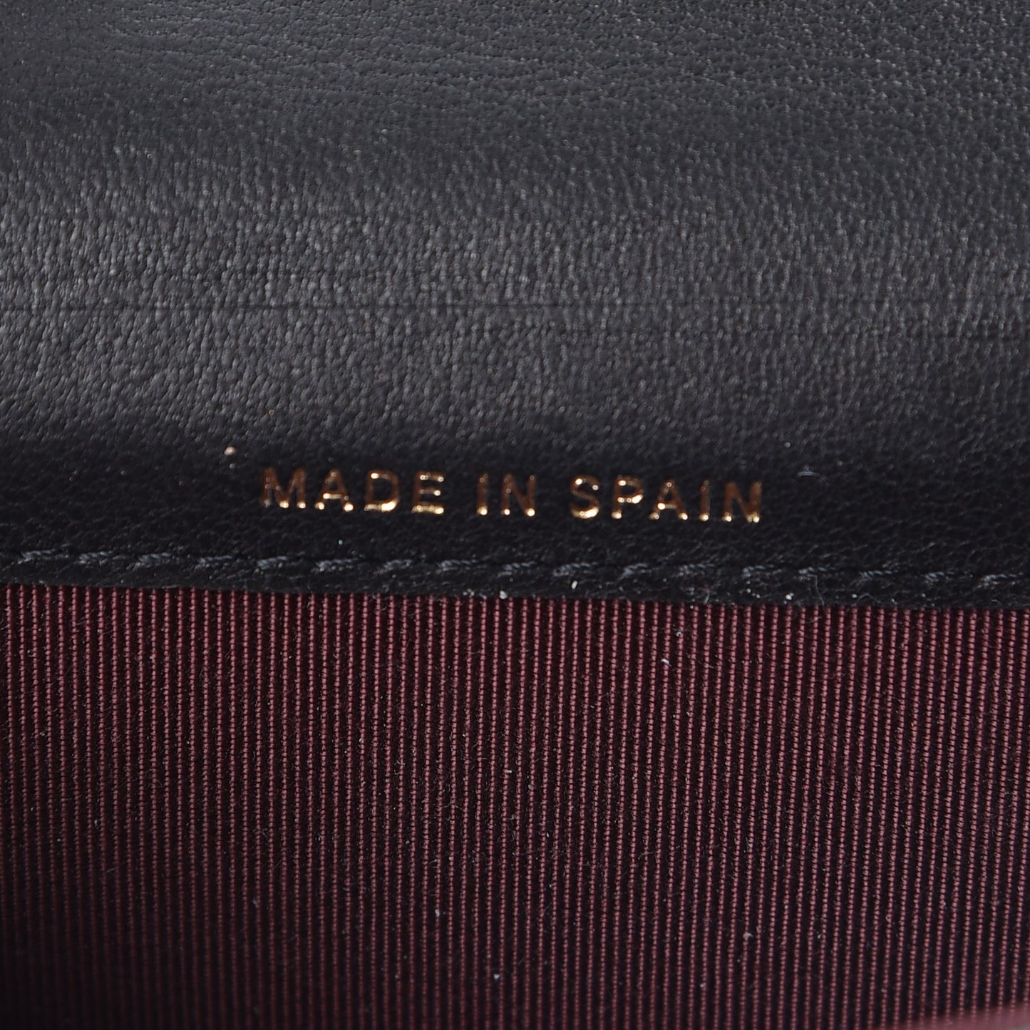 Aged Calfskin Quilted Reissue Flap Card Holder Black