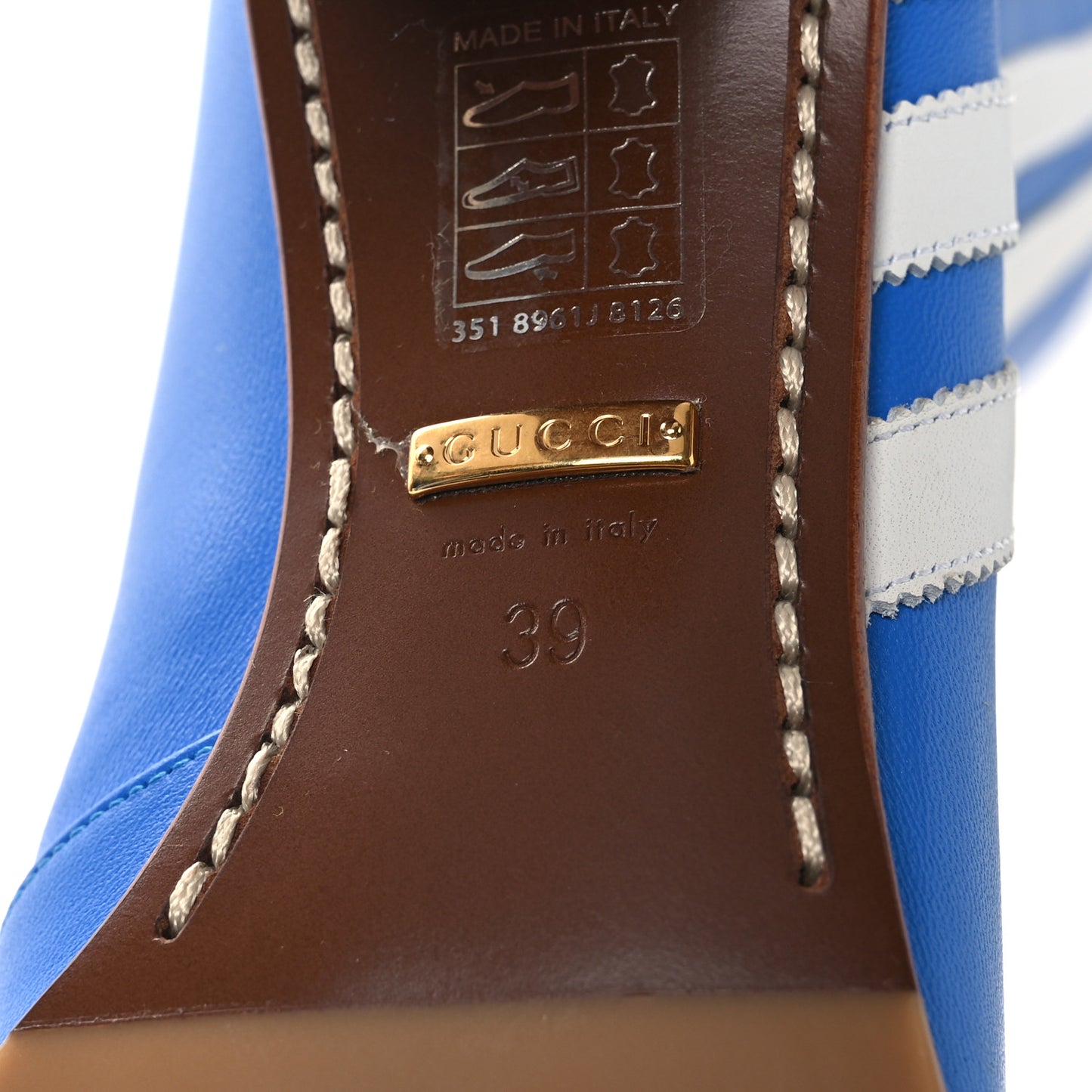 X ADIDAS Calfskin Elizabeth Knee Boots 39 Blue
