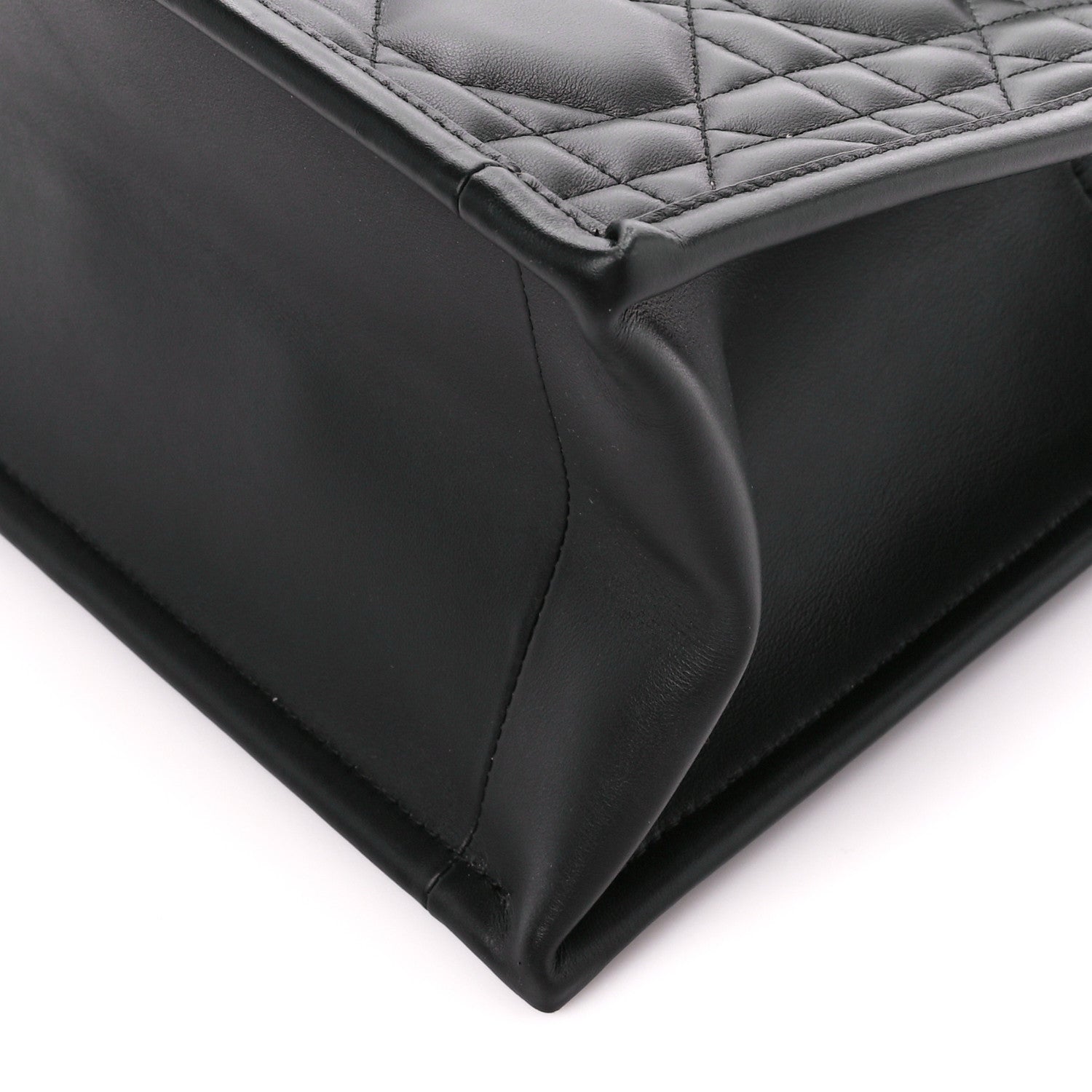 Christian Dior Calfskin Cannage Small Book Tote Black 11 of 11