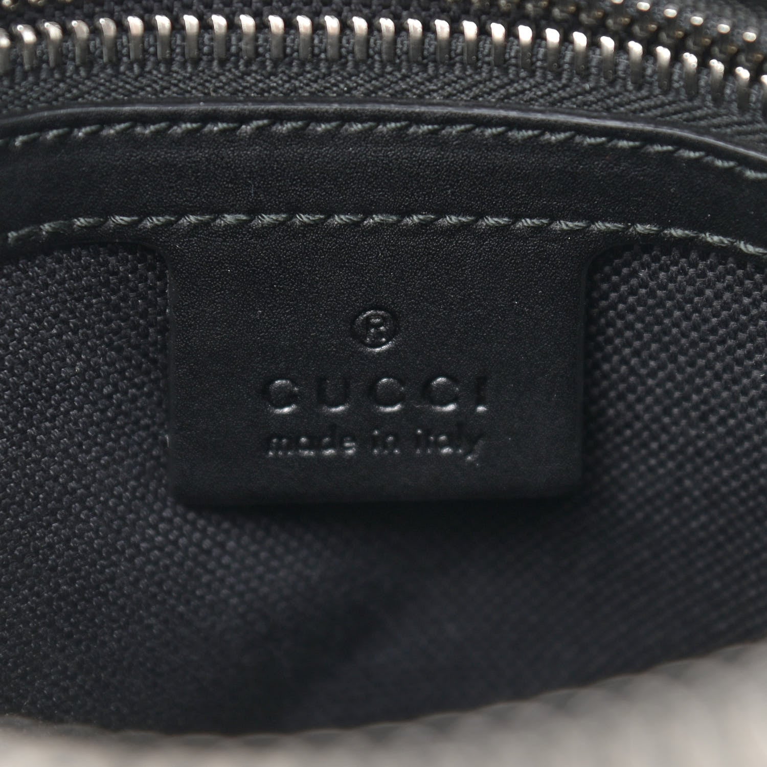 Gucci GG Supreme Monogram Appia Calfskin Web Flat Messenger Bag Black Grey 6 of 10