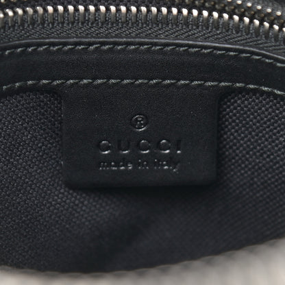 Gucci GG Supreme Monogram Appia Calfskin Web Flat Messenger Bag Black Grey 6 of 10