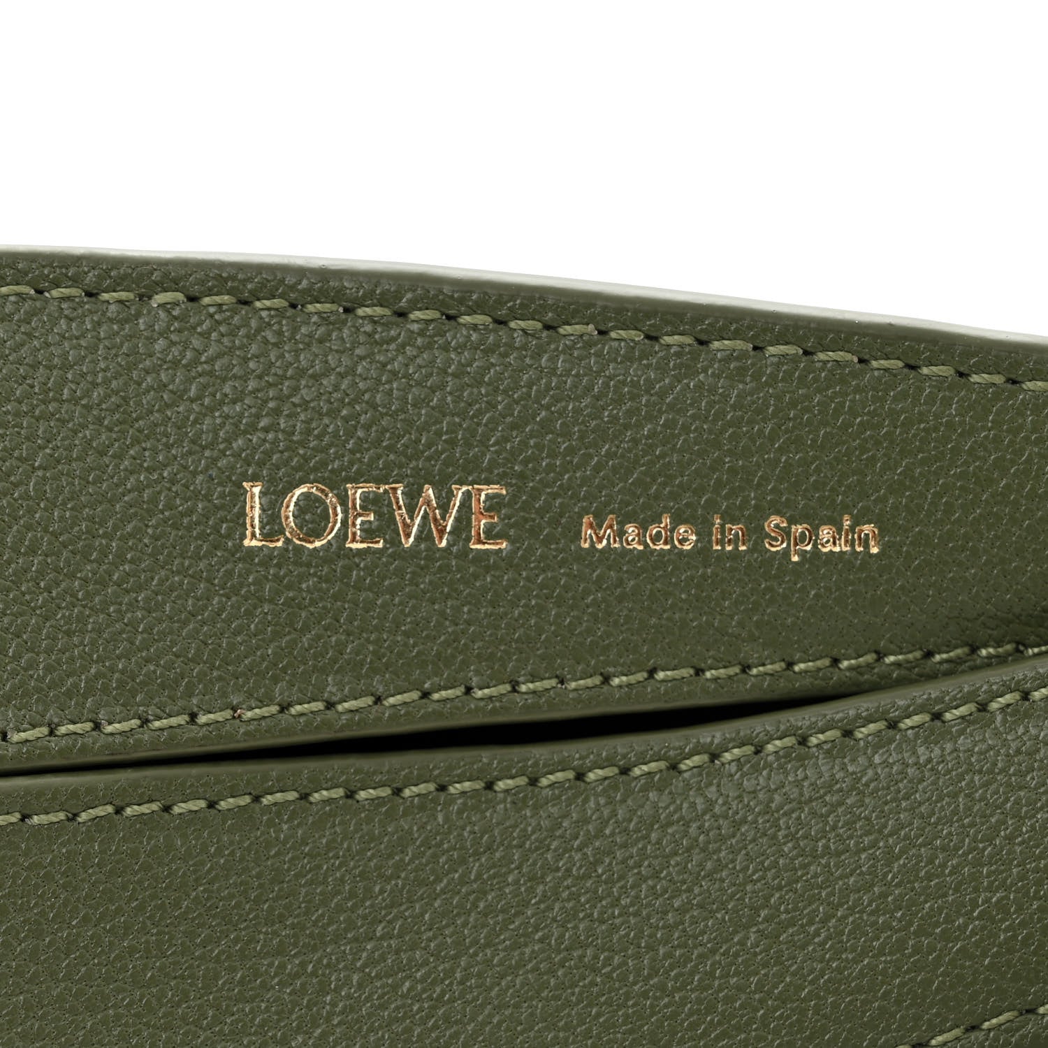 Loewe Satin Calfskin Jacquard Luna Bag Avocado Green 6 of 9