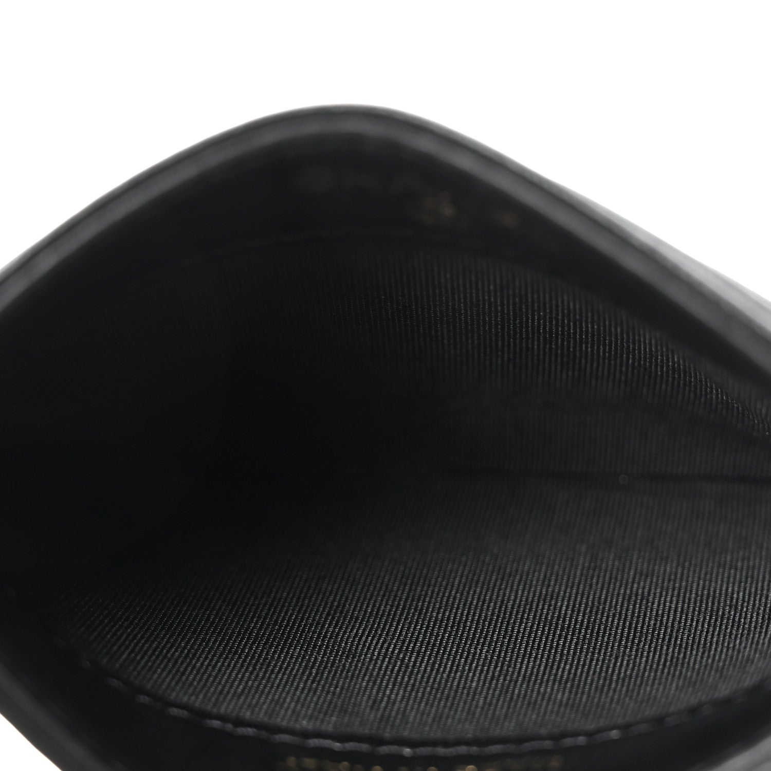 Chanel Lambskin Camellia Embossed Card Holder Black Gold 5 of 9