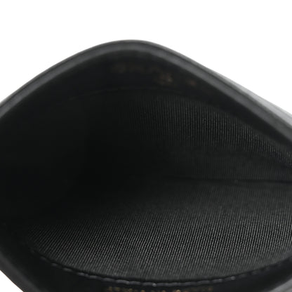 Chanel Lambskin Camellia Embossed Card Holder Black Gold 5 of 9