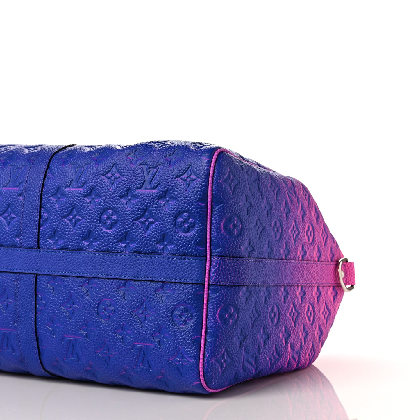 Taurillon Illusion Keepall Bandouliere 50 Bleu Rose