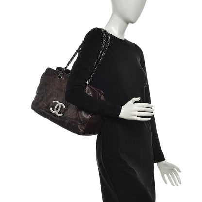 Chanel Calfskin Large Diamond Stitch Tote Brown 2 of 16