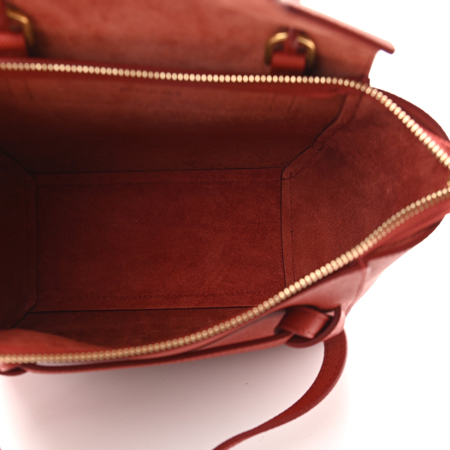 Celine Grained Calfskin Nano Belt Bag Fox Red 5 of 8