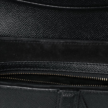 Christian Dior Grained Calfskin Saddle Bag Black 12 of 13