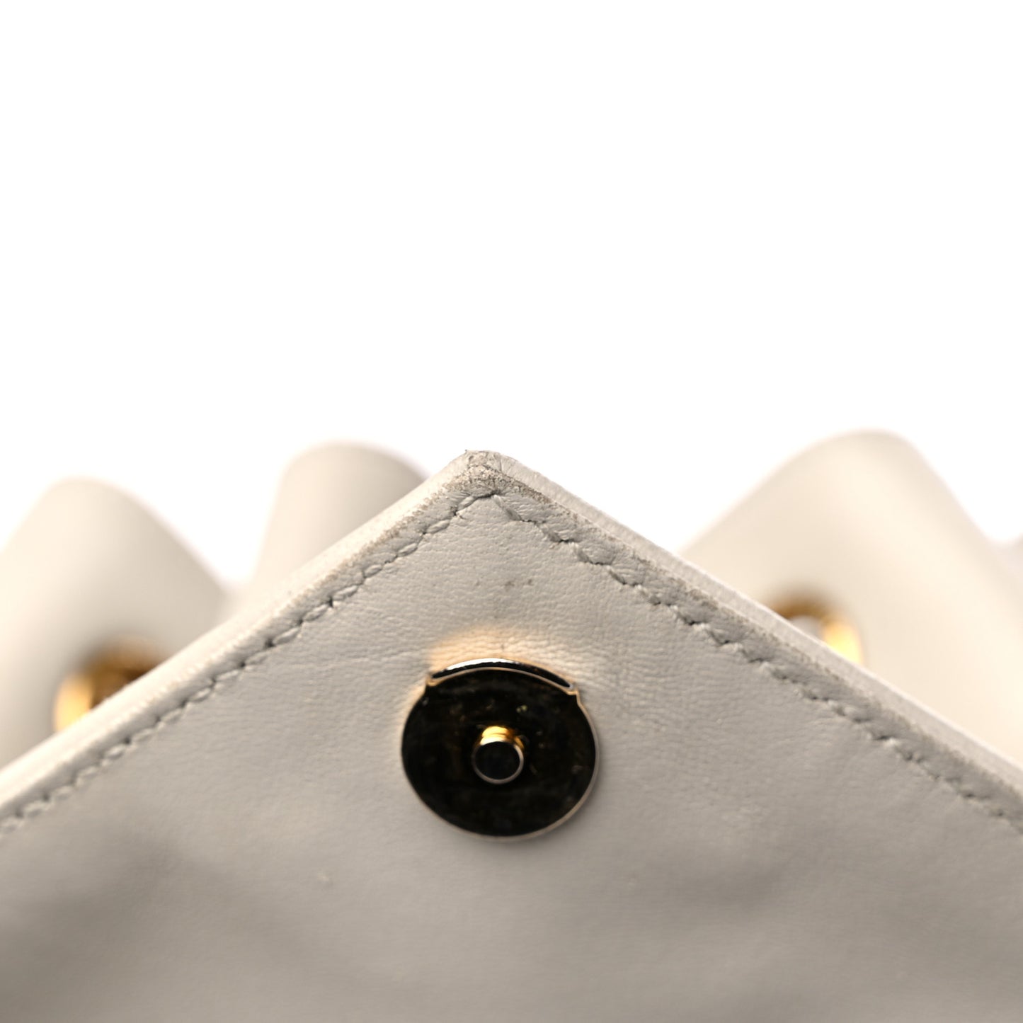 Lambskin Matelasse Monogram Joe Backpack Cream