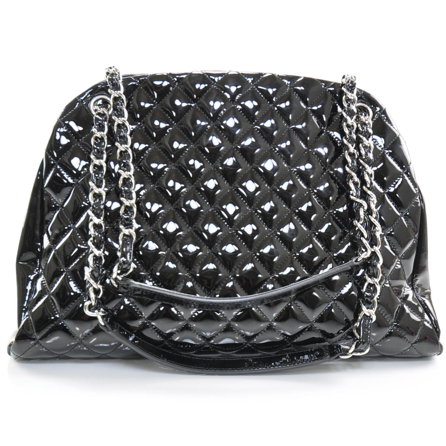 Patent Quilted Large Just Mademoiselle Black