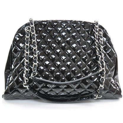 Chanel Patent Quilted Large Just Mademoiselle Black 4 of 10