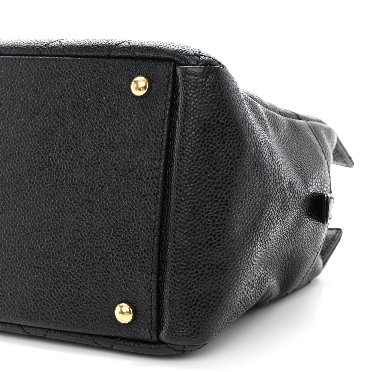 Caviar Quilted Petit Timeless Tote PTT Black