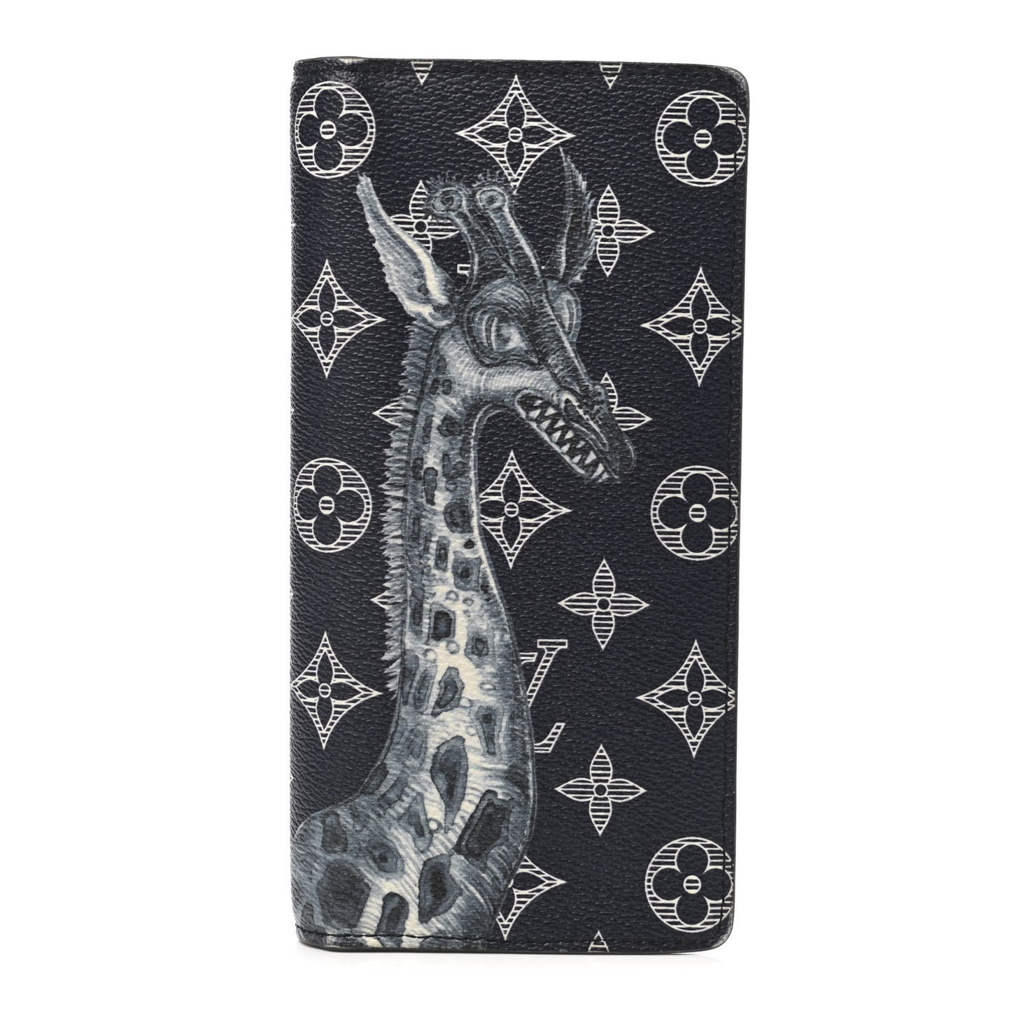 Savane Monogram Chapman Giraffe Brazza Wallet Encre