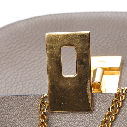 Chloe Grained Lambskin Mini Drew Shoulder Bag Motty Grey 7 of 9
