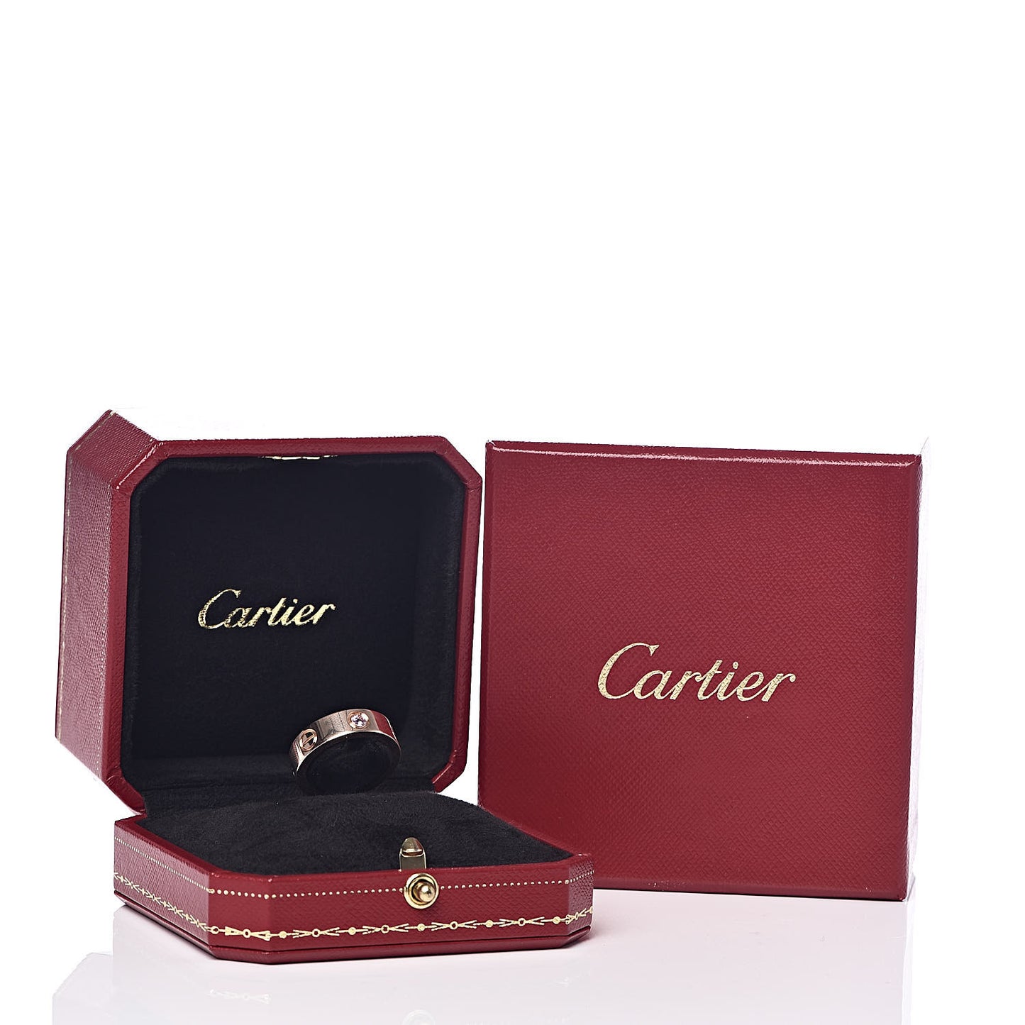 18K Pink Gold Pink Sapphire 5.5mm LOVE Ring 51 5.75