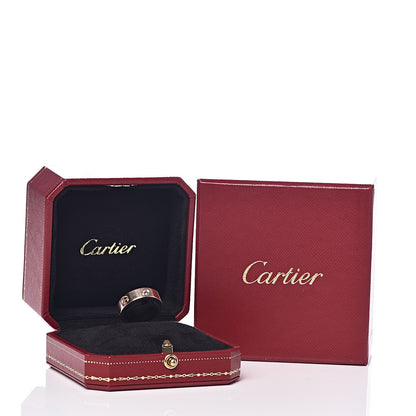 Cartier 18K Pink Gold Pink Sapphire 5.5mm LOVE Ring 51 5.75 5 of 5