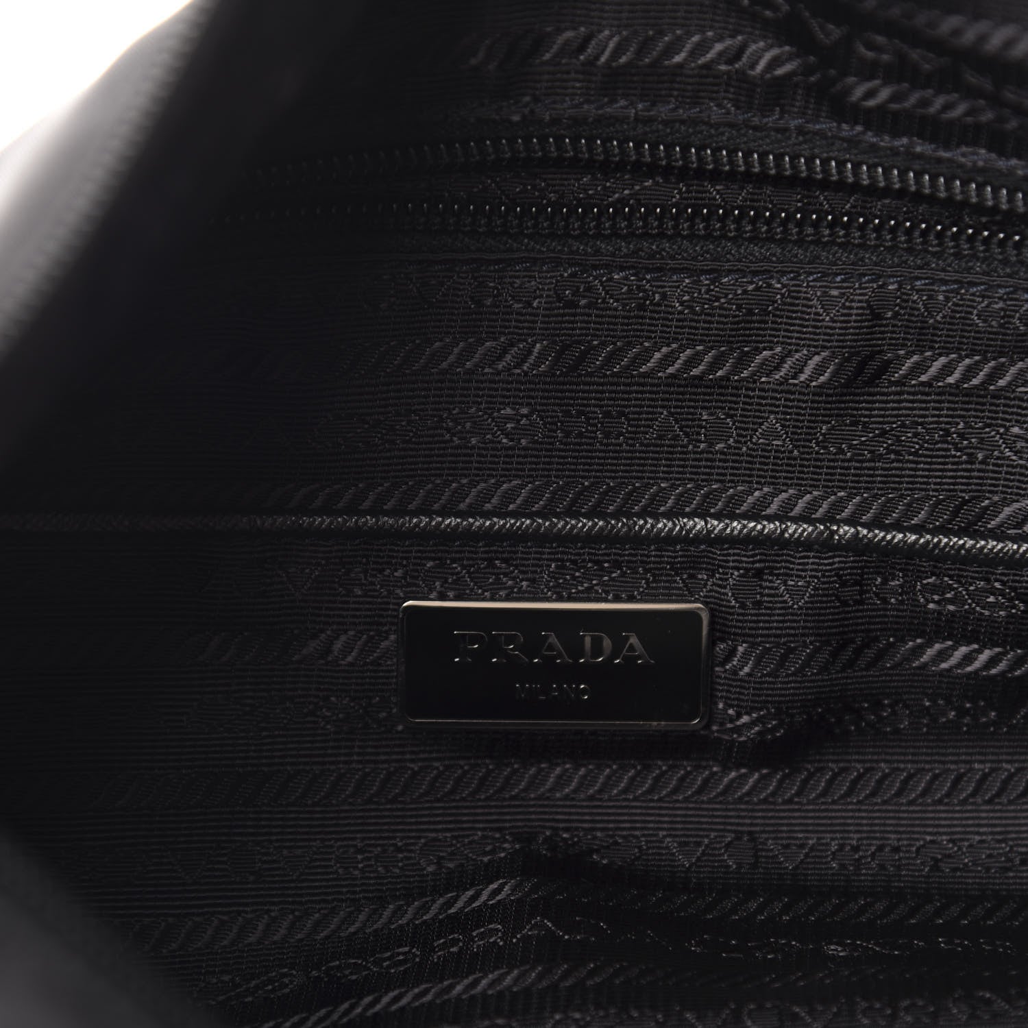Prada Nylon Vela Flat Messenger Bag Black 8 of 11