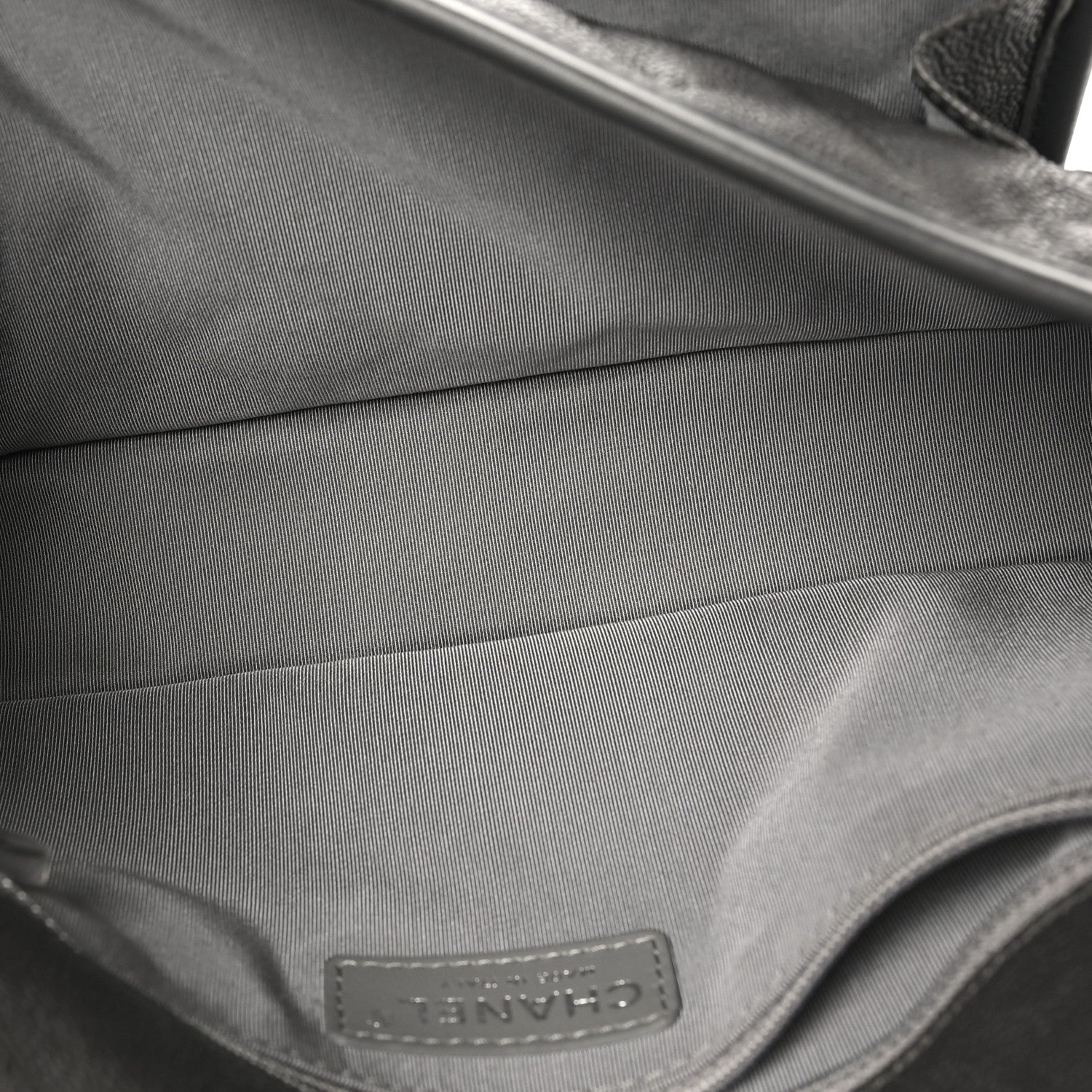Chanel Caviar Quilted Medium French Riviera Flap Grey 4 of 10
