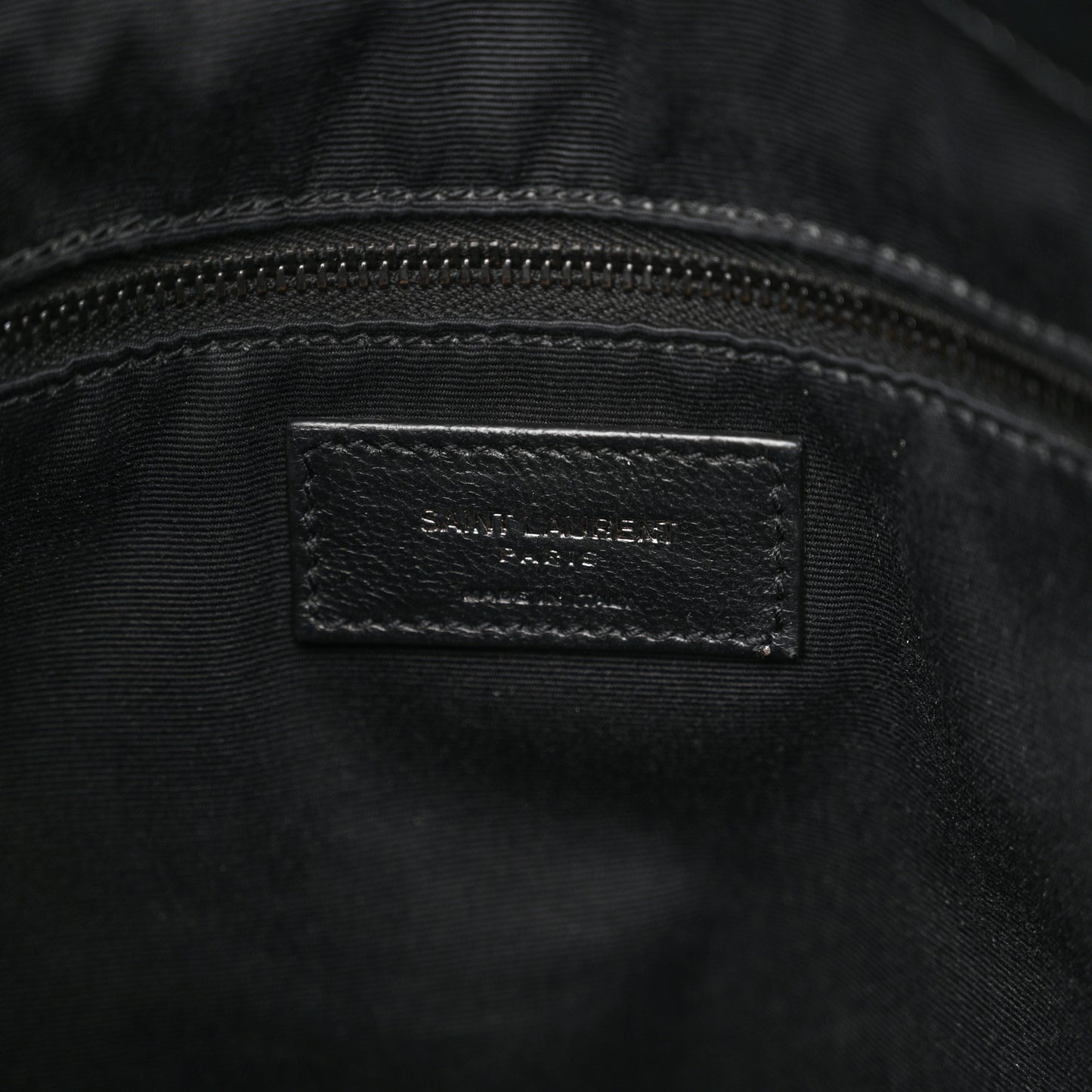 Crinkled Calfskin Matelasse Monogram Medium Niki Shopper Tote Black