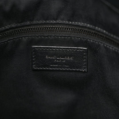 Saint Laurent Crinkled Calfskin Matelasse Monogram Medium Niki Shopper Tote Black 6 of 9