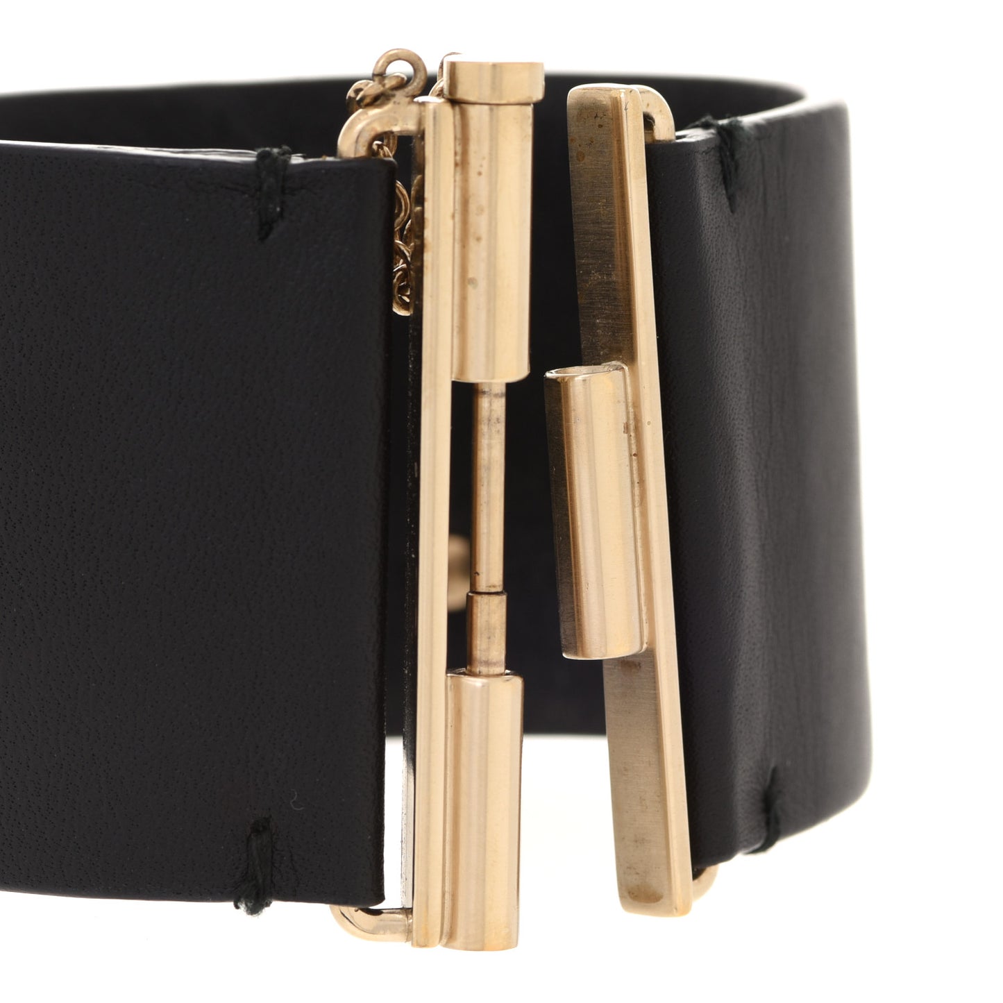 Calfskin CC Wide Cuff M Black