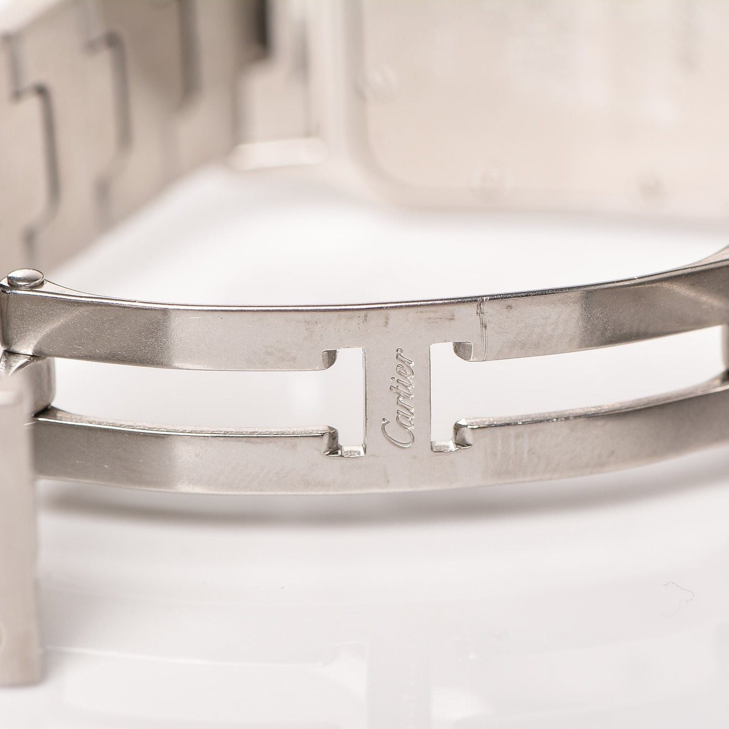 Stainless Steel 18K Yellow Gold 29mm Santos De Galbee Quartz Watch