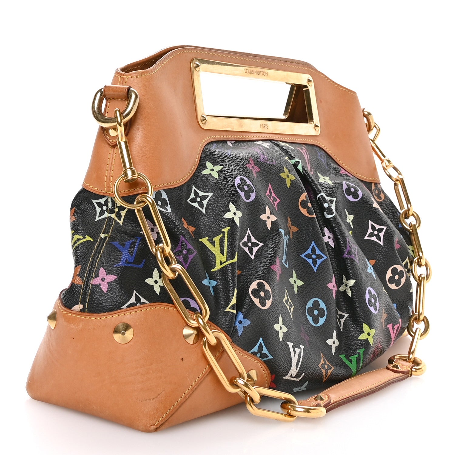 Louis Vuitton Monogram Multicolor Judy GM Black 3 of 10