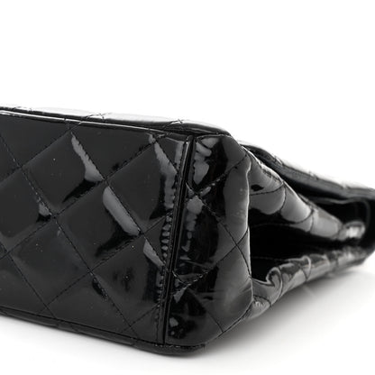Chanel Patent Quilted Maxi Double Flap Black 10 of 14