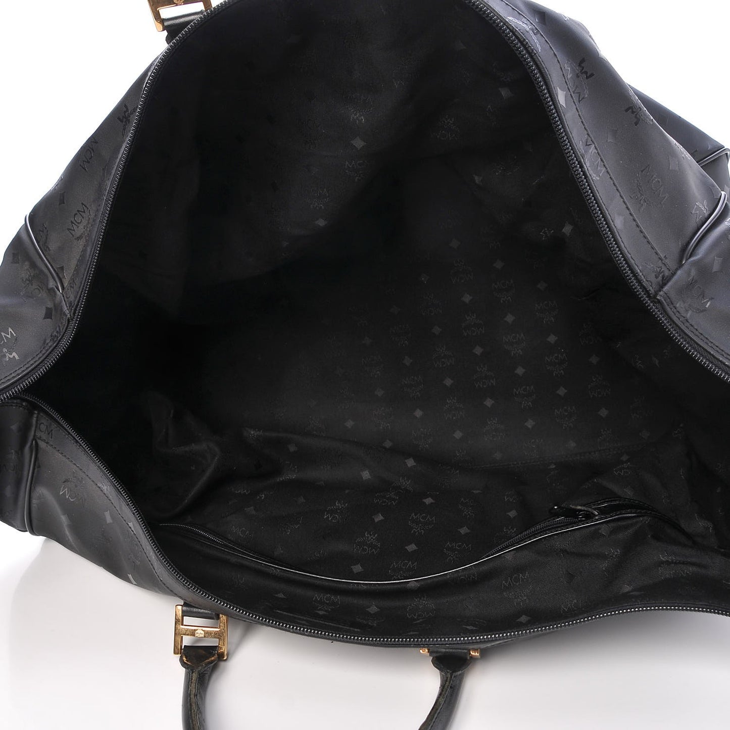 Monogram Coated Canvas Weekender Black