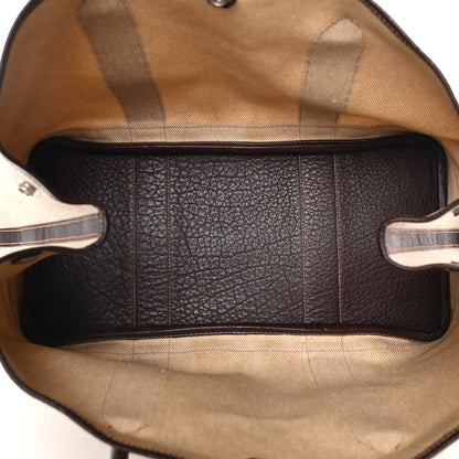 Hermes Buffle Sindhu Toile Garden Party 36 MM Tote Marron Fonce 4 of 18