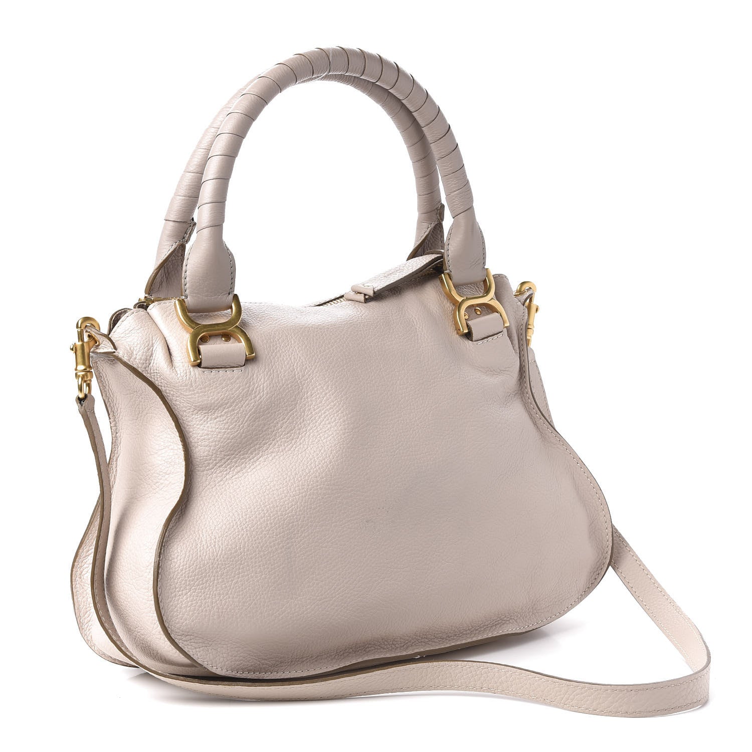 Chloe Calfskin Medium Marcie Satchel Abstract White 4 of 10