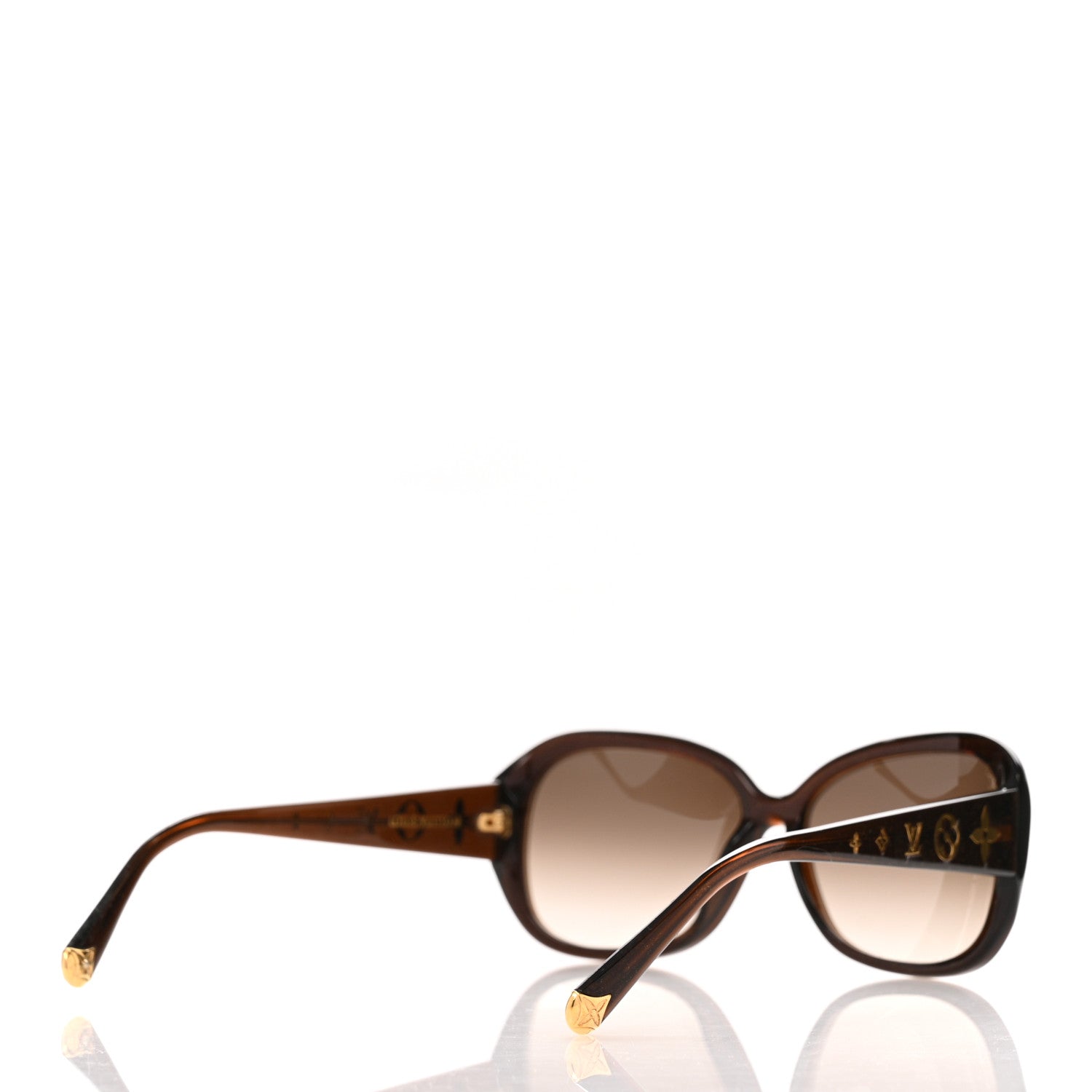 Louis Vuitton Acetate Obsession GM Sunglasses Z0459W Brown Glitter 4 of 9