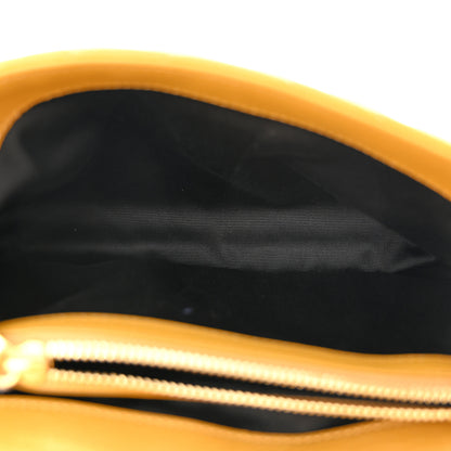 Saint Laurent Sheepskin Matelasse Chevron Monogram Medium College Bag Olive 7 of 10