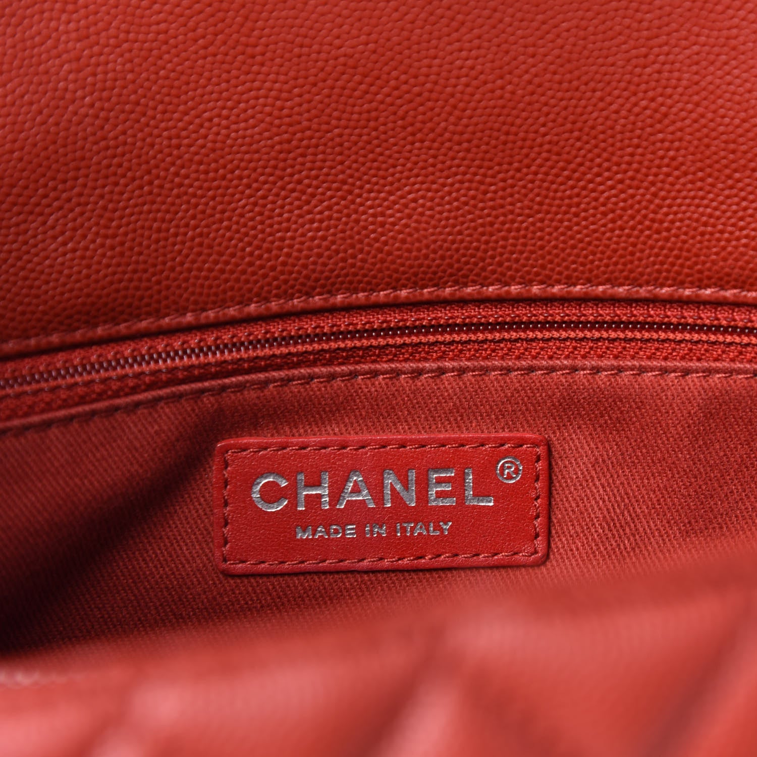 Chanel Caviar Quilted Small Coco Handle Flap Dark Red 10 of 12