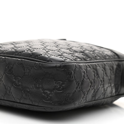 Gucci Guccissima Medium Messenger Black 4 of 8