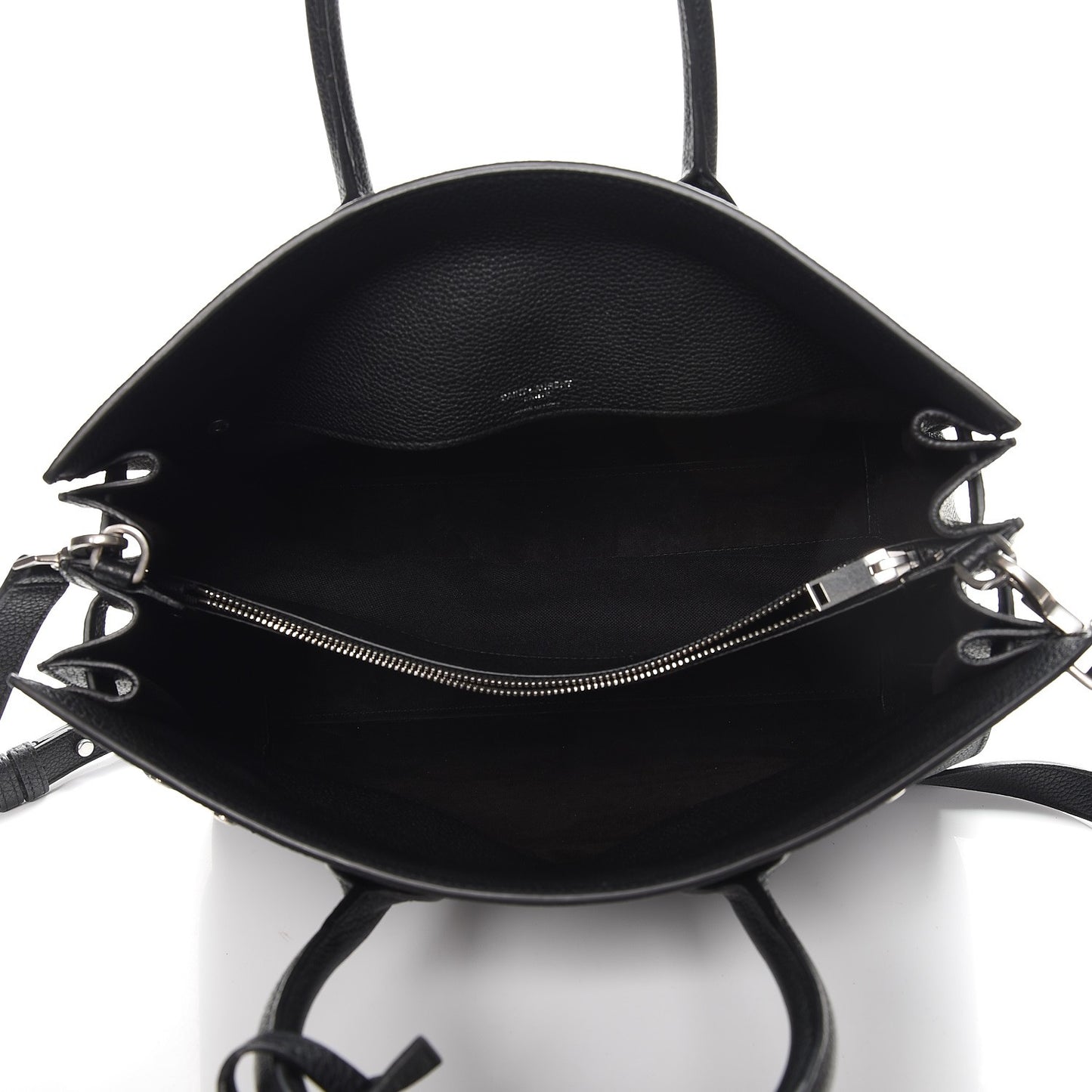 Grained Calfskin Small Supple Sac De Jour Black