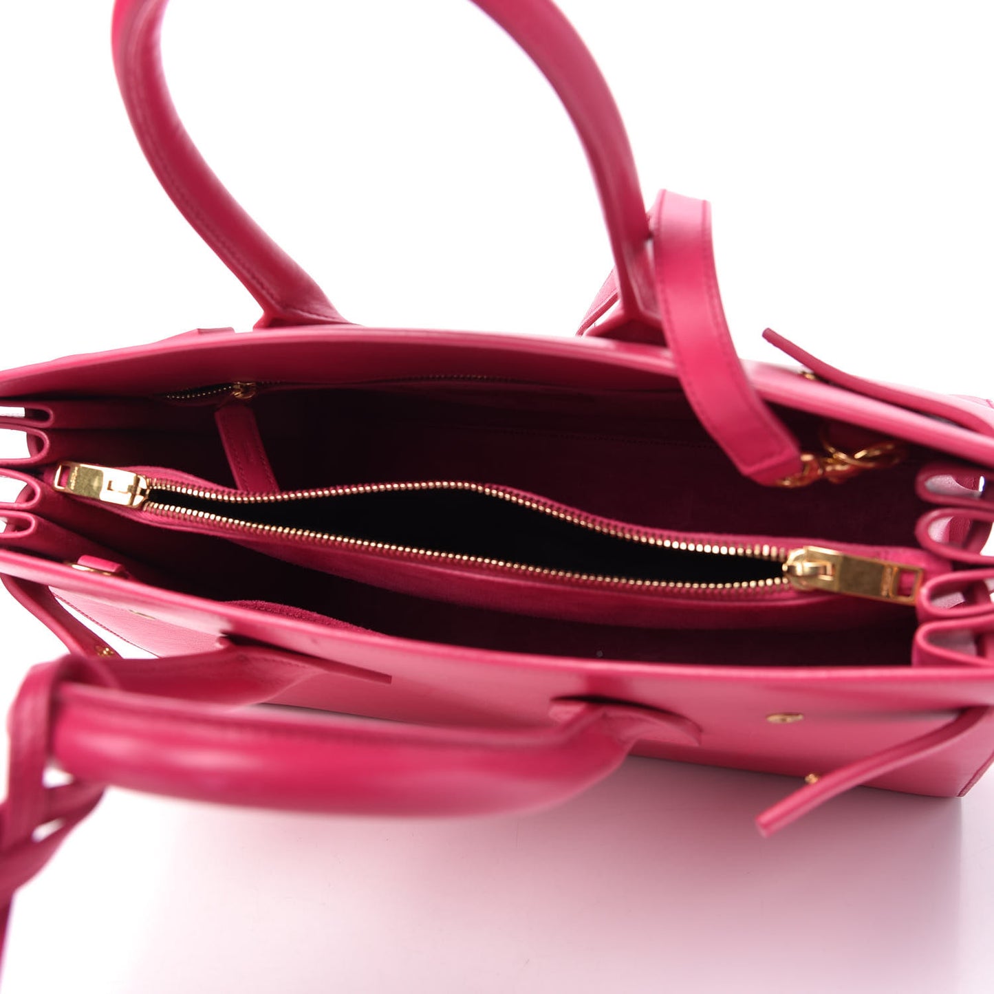 Calfskin Small Sac De Jour Lipstick Fuchsia