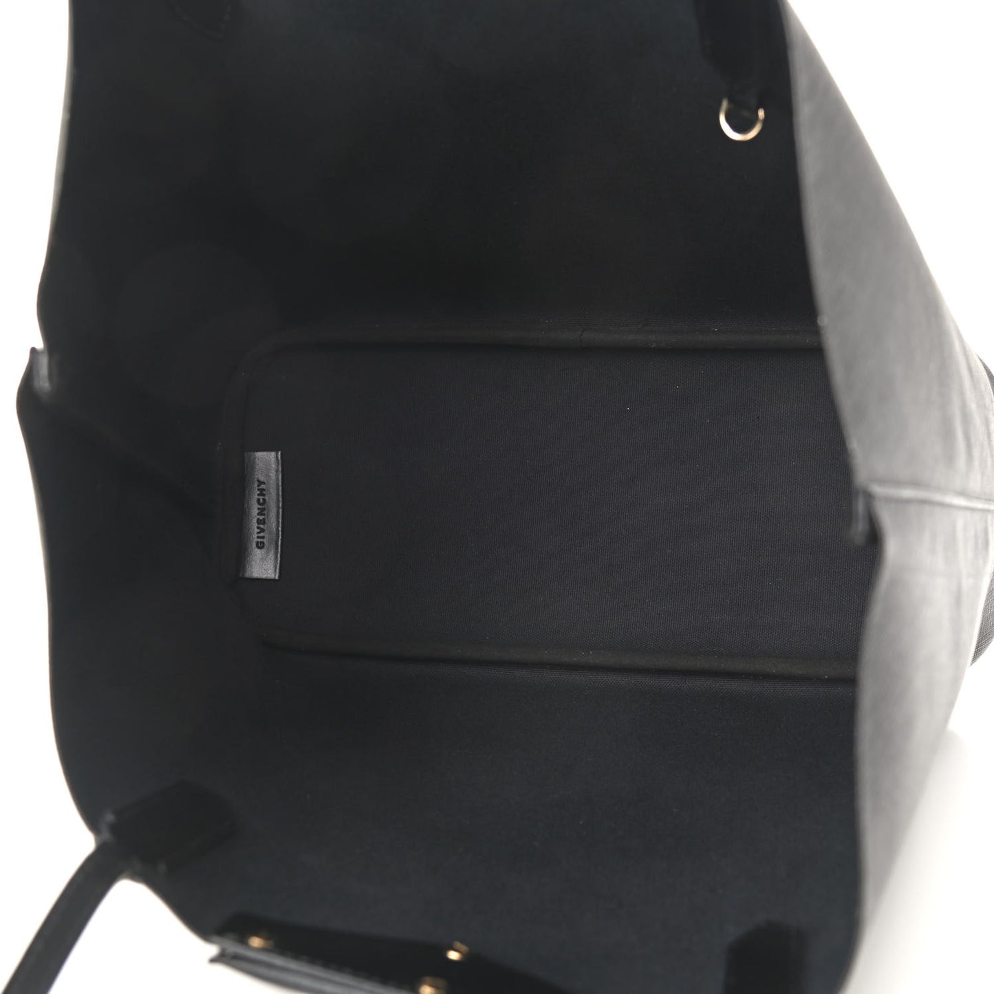 Textured Coated Canvas Rottweiler Pint Large Antigona Tote Black