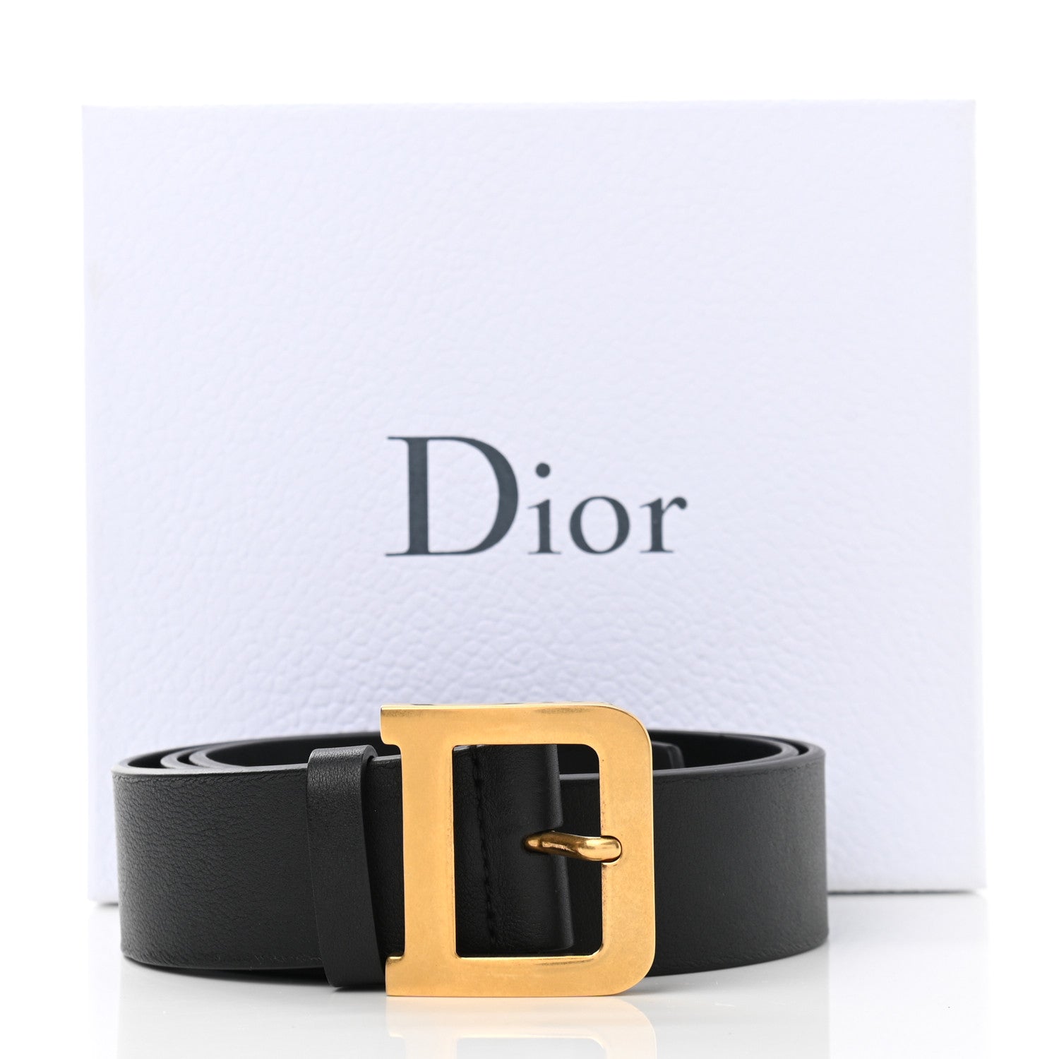 Christian Dior Calfskin Diorquake Belt 85 Black 7 of 7