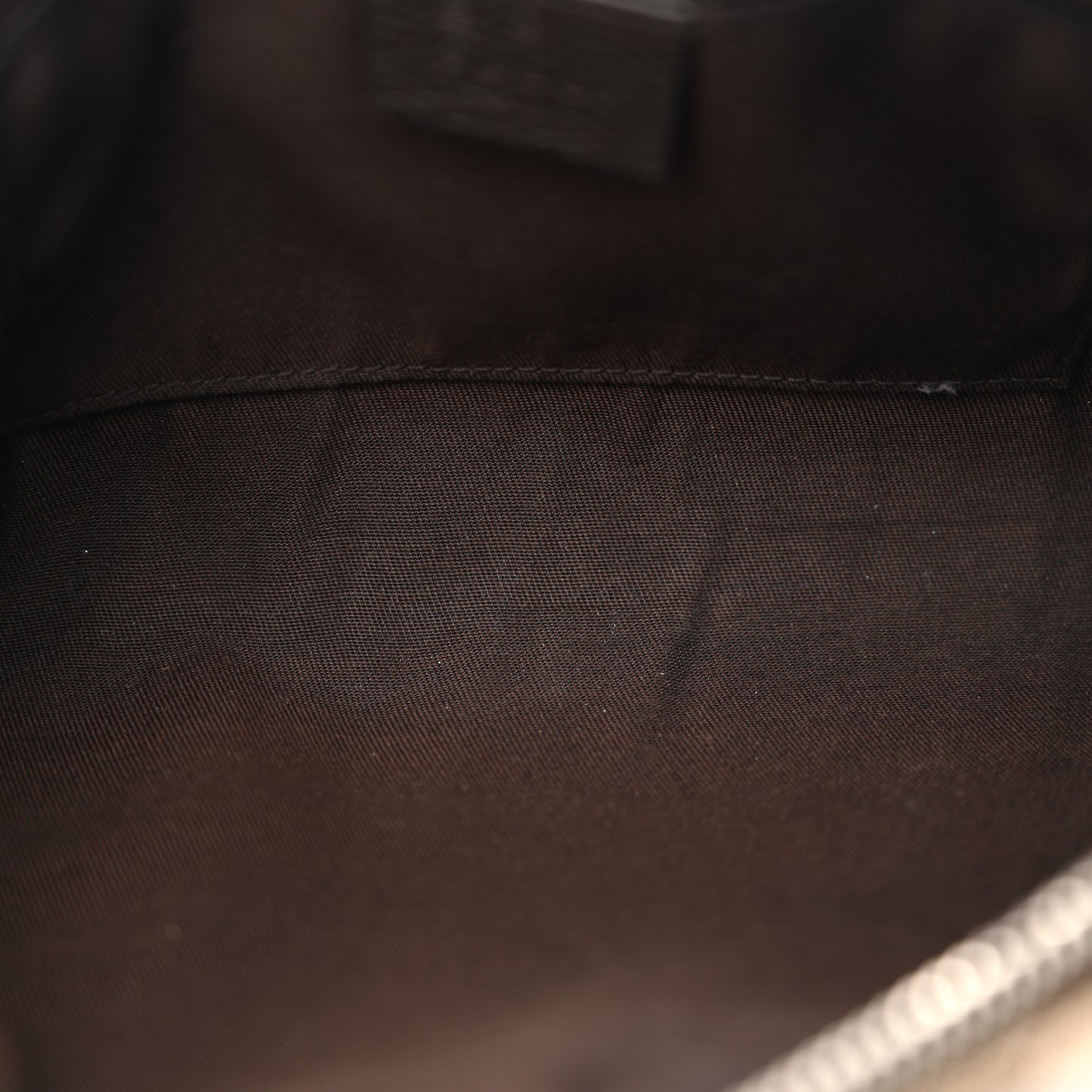 Monogram Dollar Calfskin Belt Bag Beige Ebony Testa di Moro Marrone Scuro