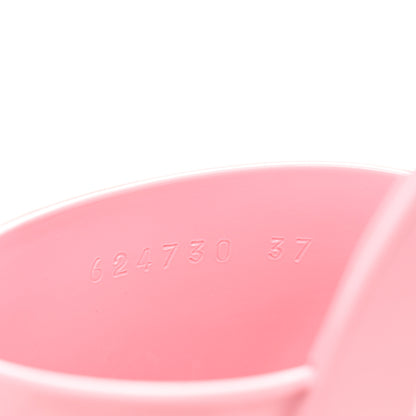 Gucci Rubber Gucci Logo Womens Platform 20/60mm Slide Sandals 37 Wild Rose 8 of 9