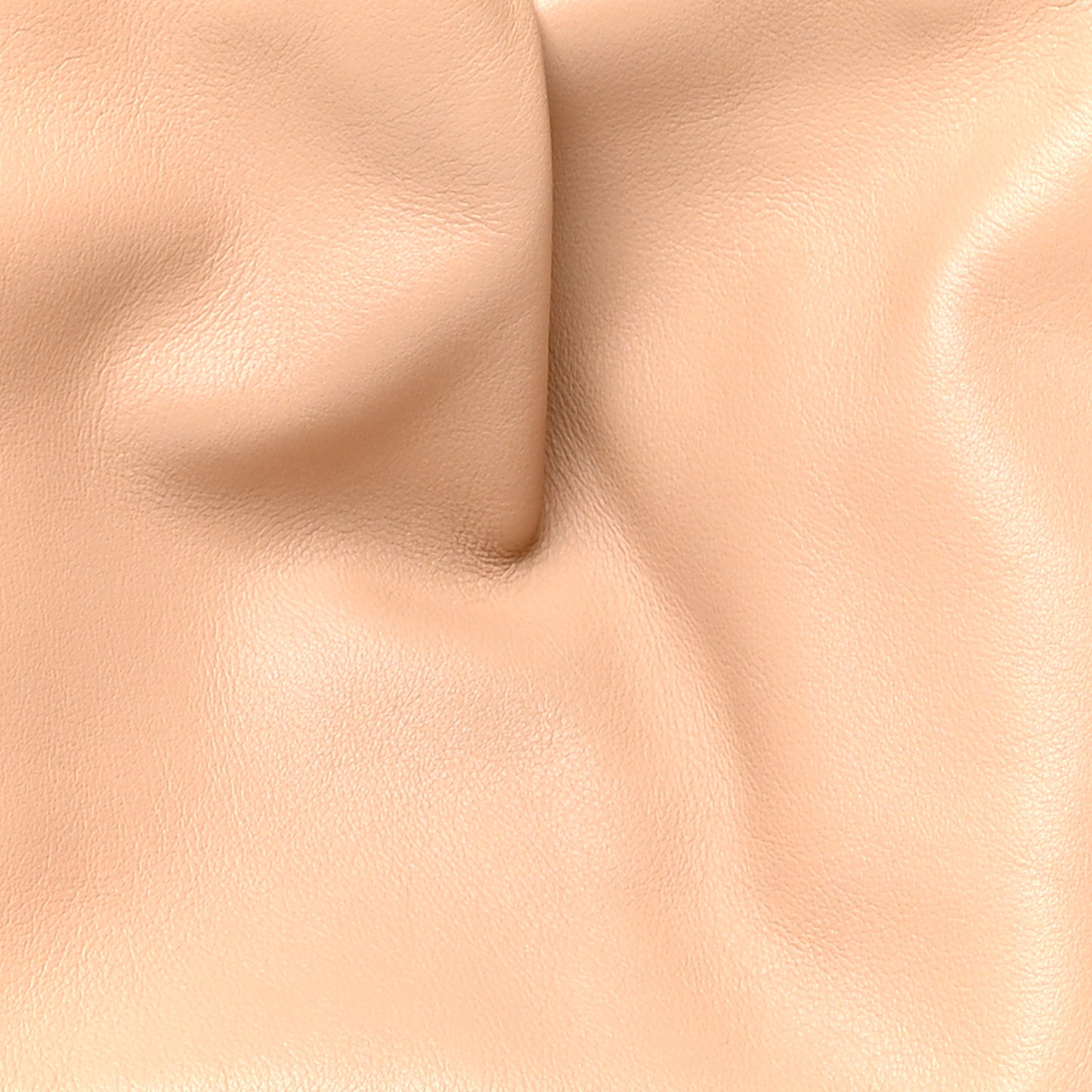 Smooth Butter Calf The Pouch Oversized Clutch Nude