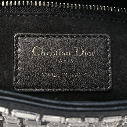 Christian Dior Smooth Calfskin Embroidered Mini Mosaic of Mirrors Lady Dior Black 6 of 11