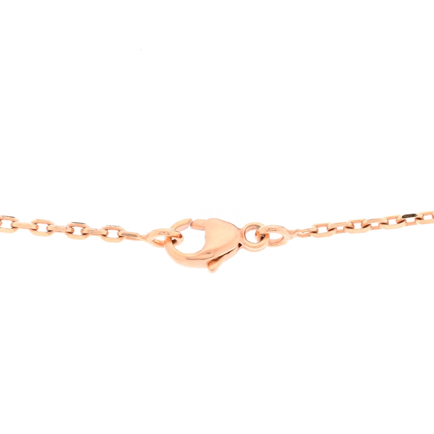 Lacquered Rose Gold Pop H Pendant Necklace Marron Glace