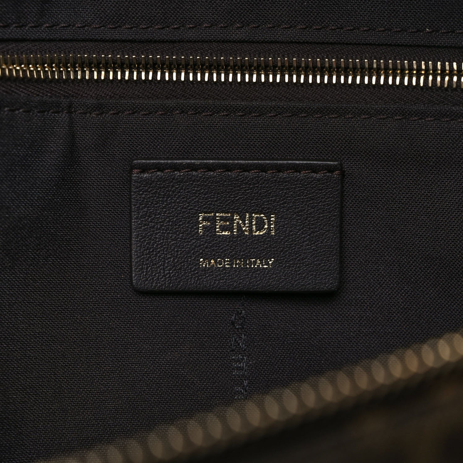Fendi X FILA Glazed Fabric Vitello Century FF 1974 Mania Belt Bag Mogano Panna Blueberry 6 of 9