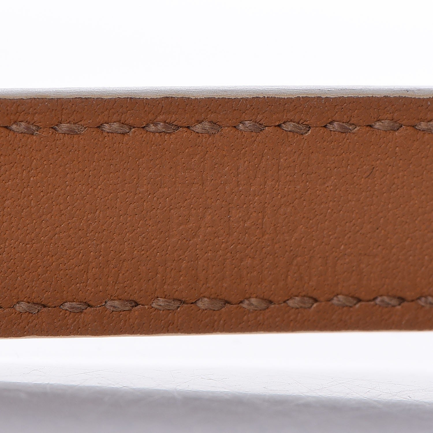 Hermes Epsom Kelly Double Tour Bracelet XS Blanc White 5 of 5