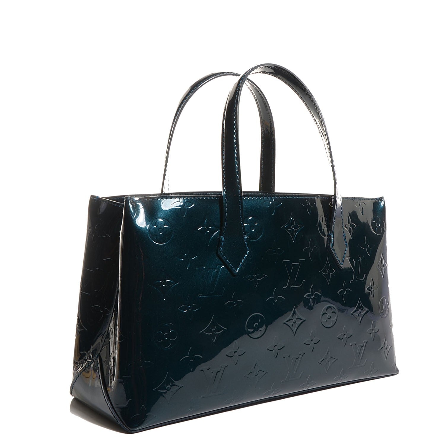 Louis Vuitton Vernis Wilshire PM Blue Nuit 2 of 7