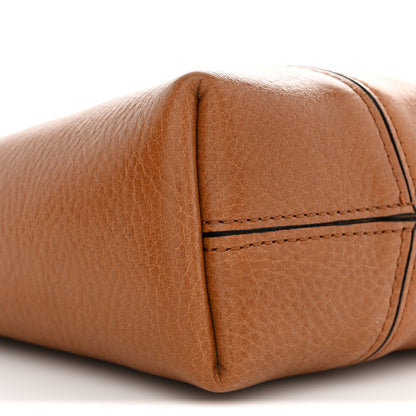 Chloe Grained Calfskin Small Spin Tote Clay Brown 9 of 10
