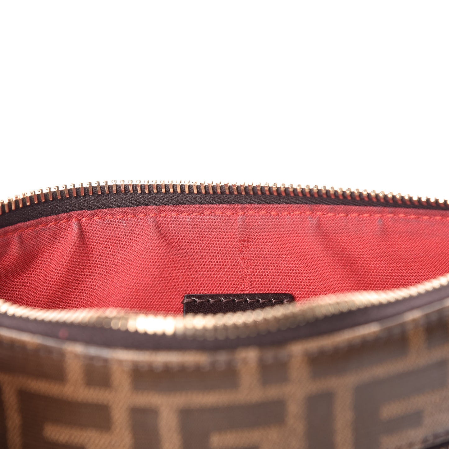 X FILA Glazed Fabric Vitello Century FF 1974 Mania Pouch Mogano Panna Blueberry
